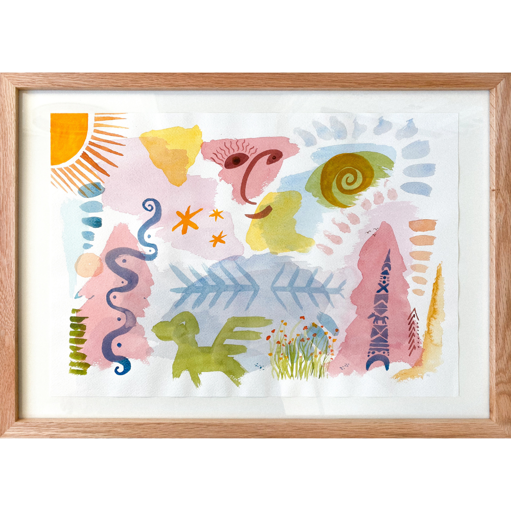 Watercolor on paper (L5)