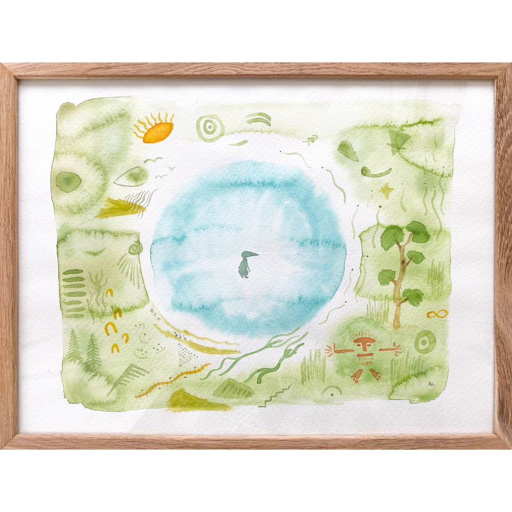 Watercolor on paper (M2)