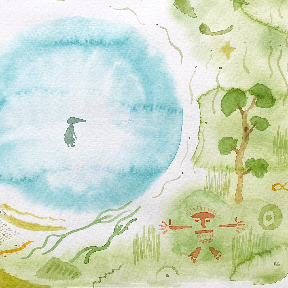 Watercolor on paper (M2)