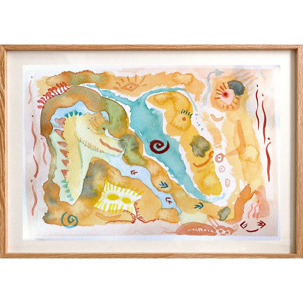 Watercolor on paper (S1)