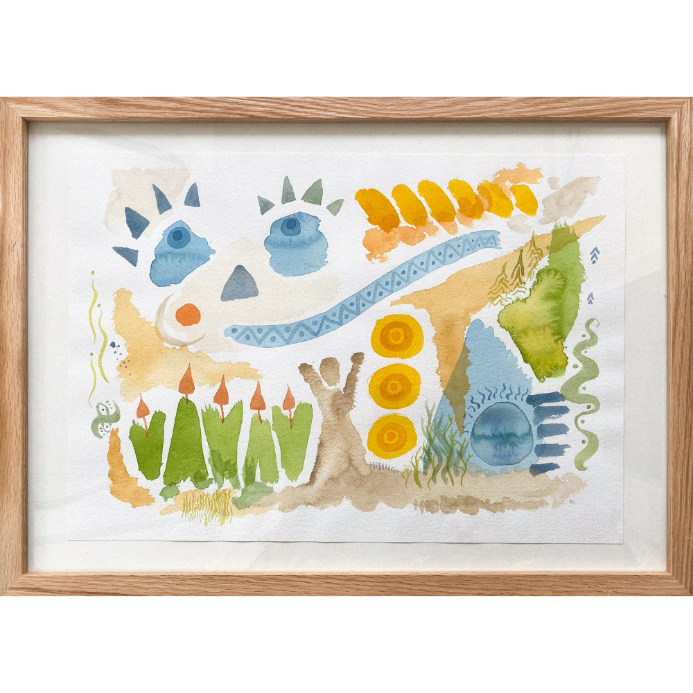 Watercolor on paper (L4)