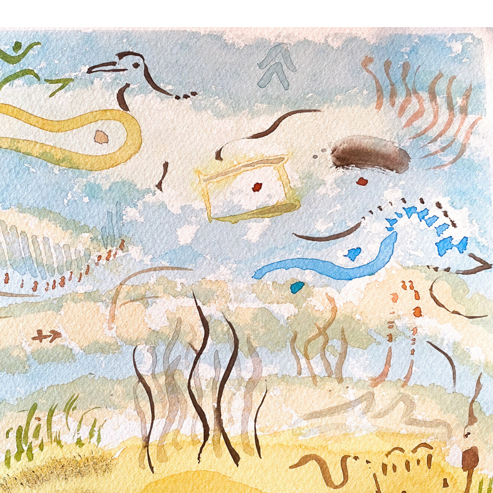Watercolor on paper (S2)