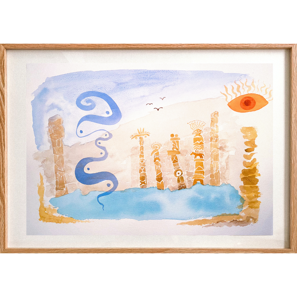 Watercolor on paper (L2)