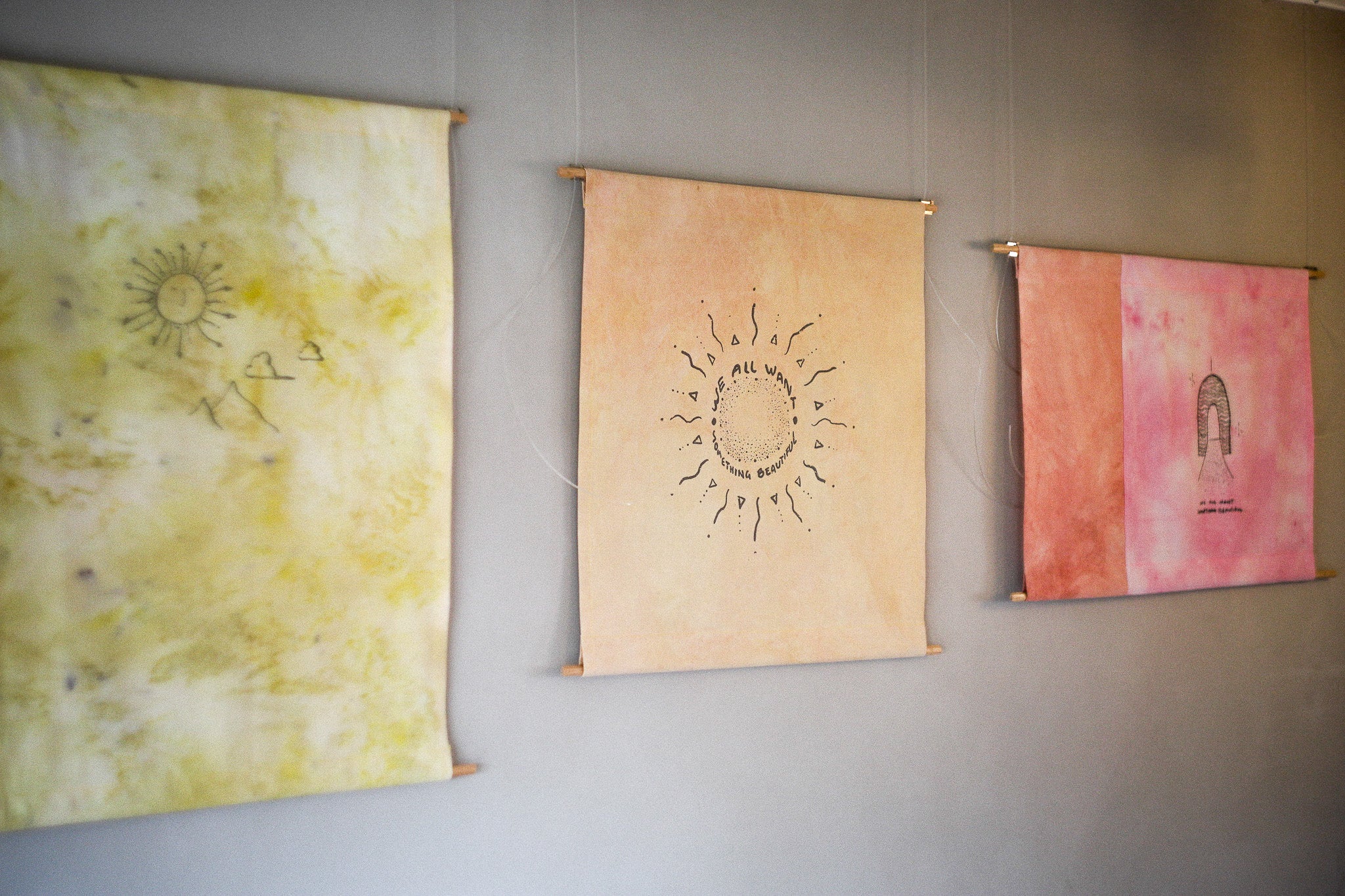 Textile wall hanging