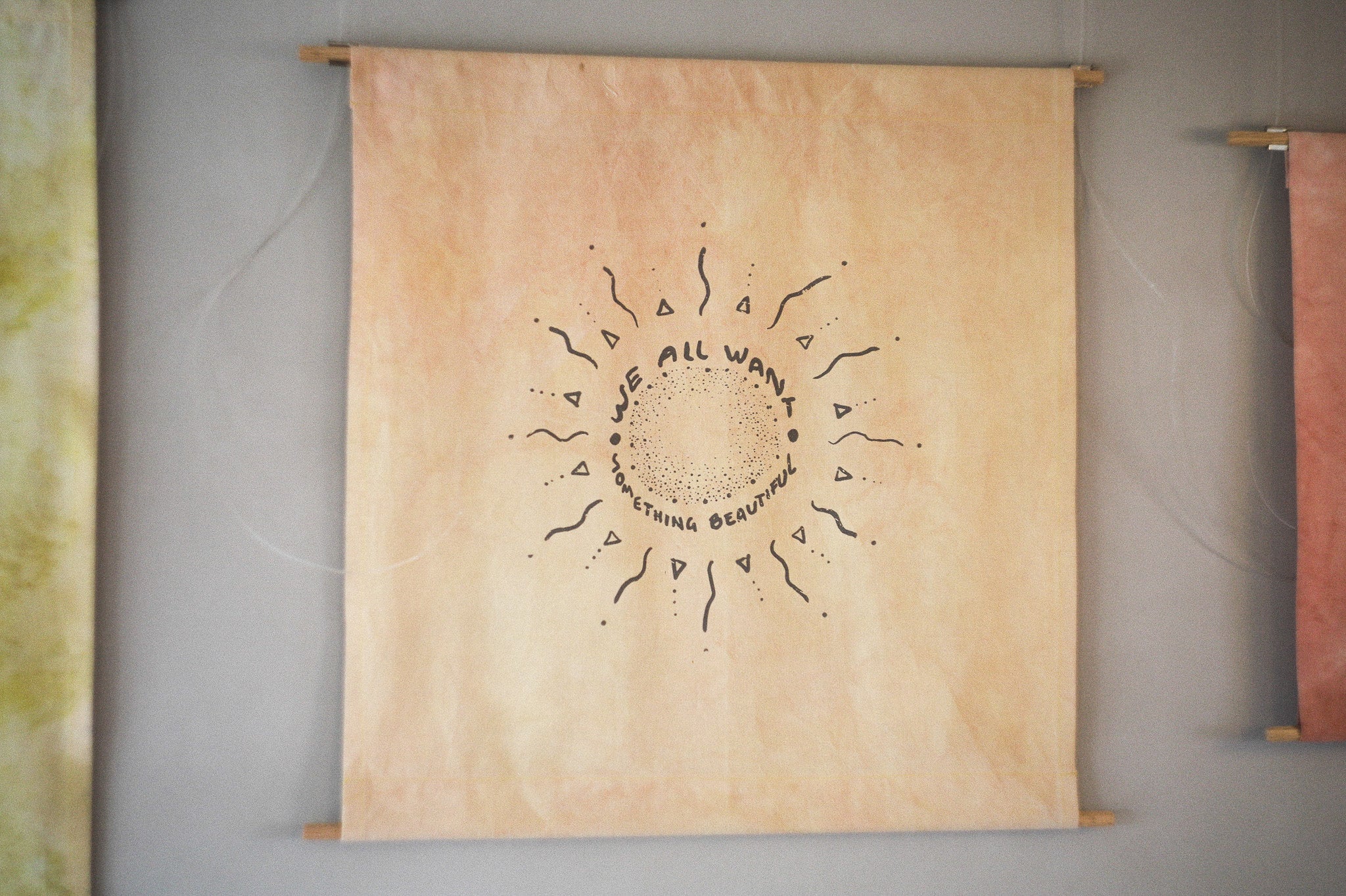 Textile wall hanging