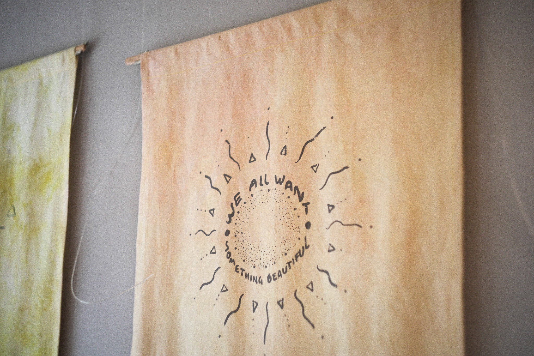 Textile wall hanging