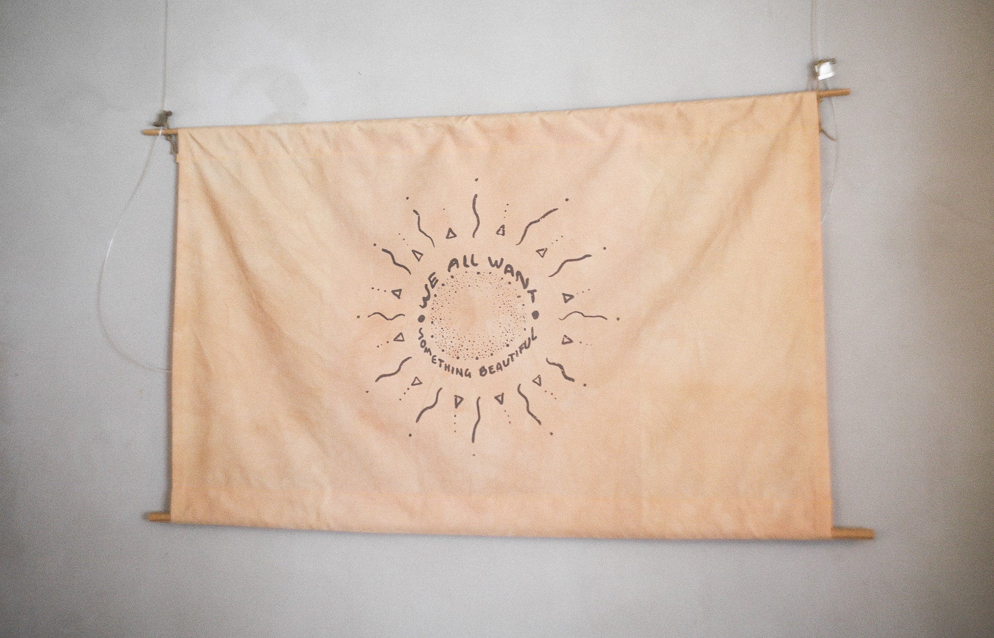 Textile wall hanging