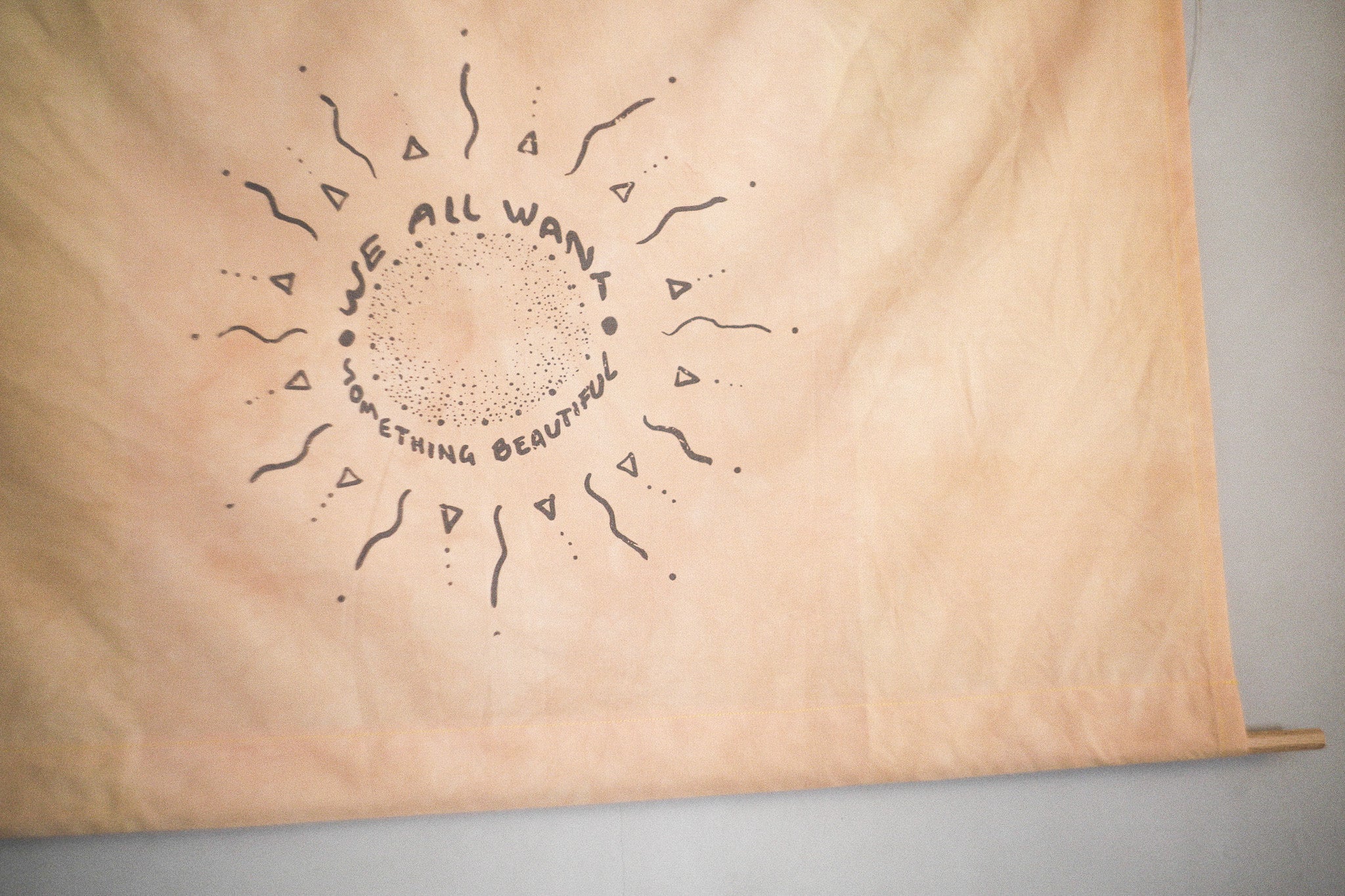 Textile wall hanging