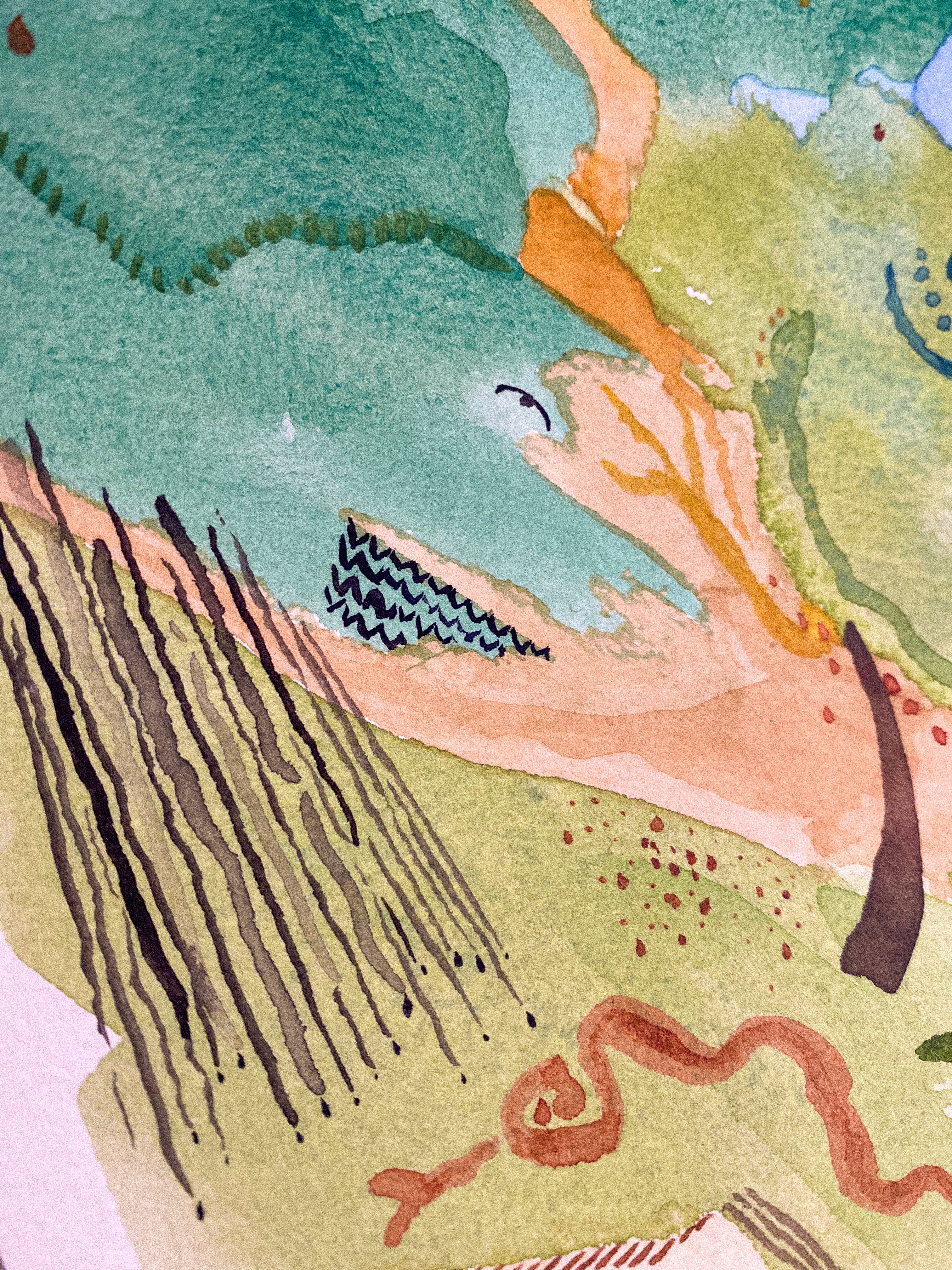 Watercolor on paper (M1)