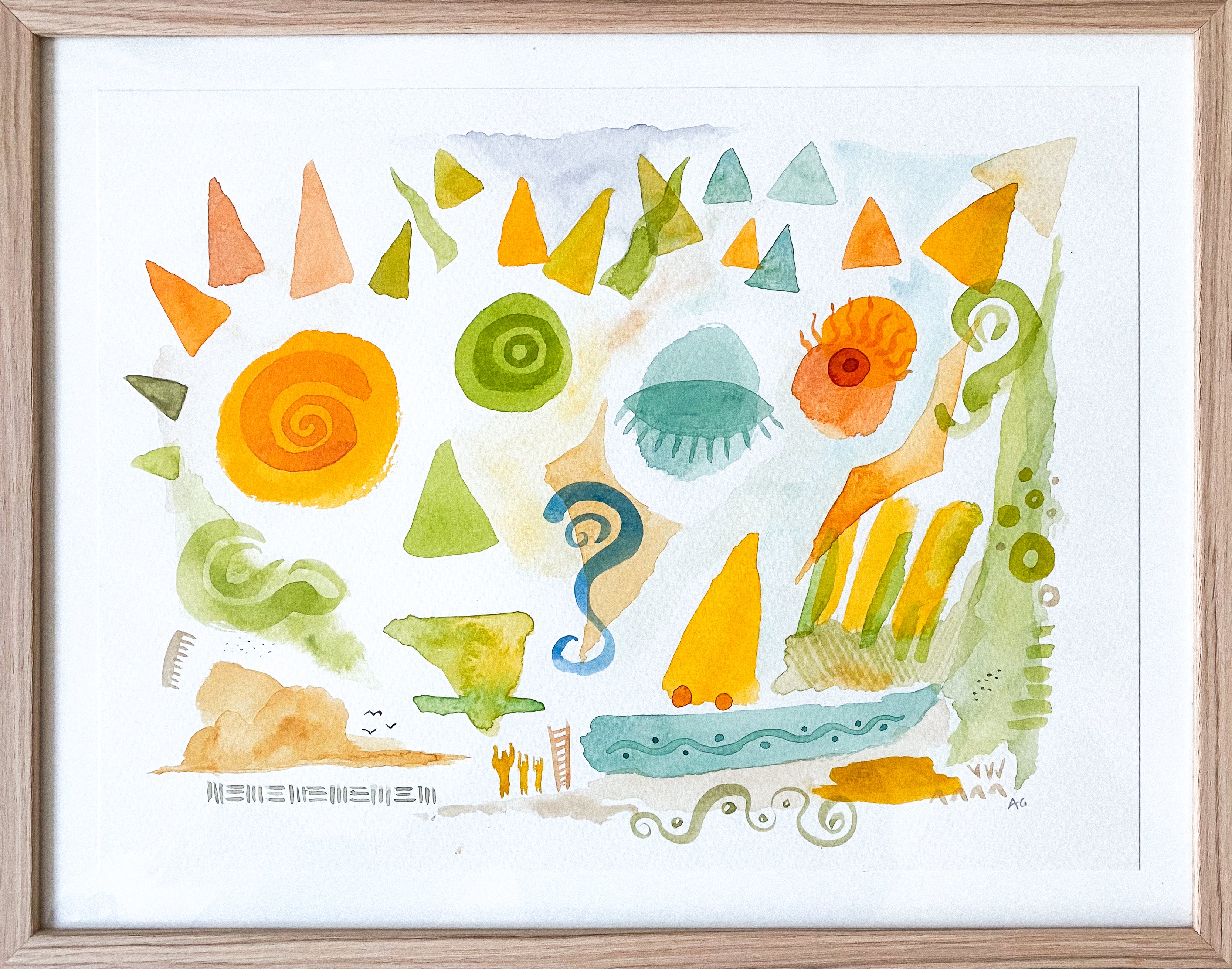 Watercolor on paper (M5)