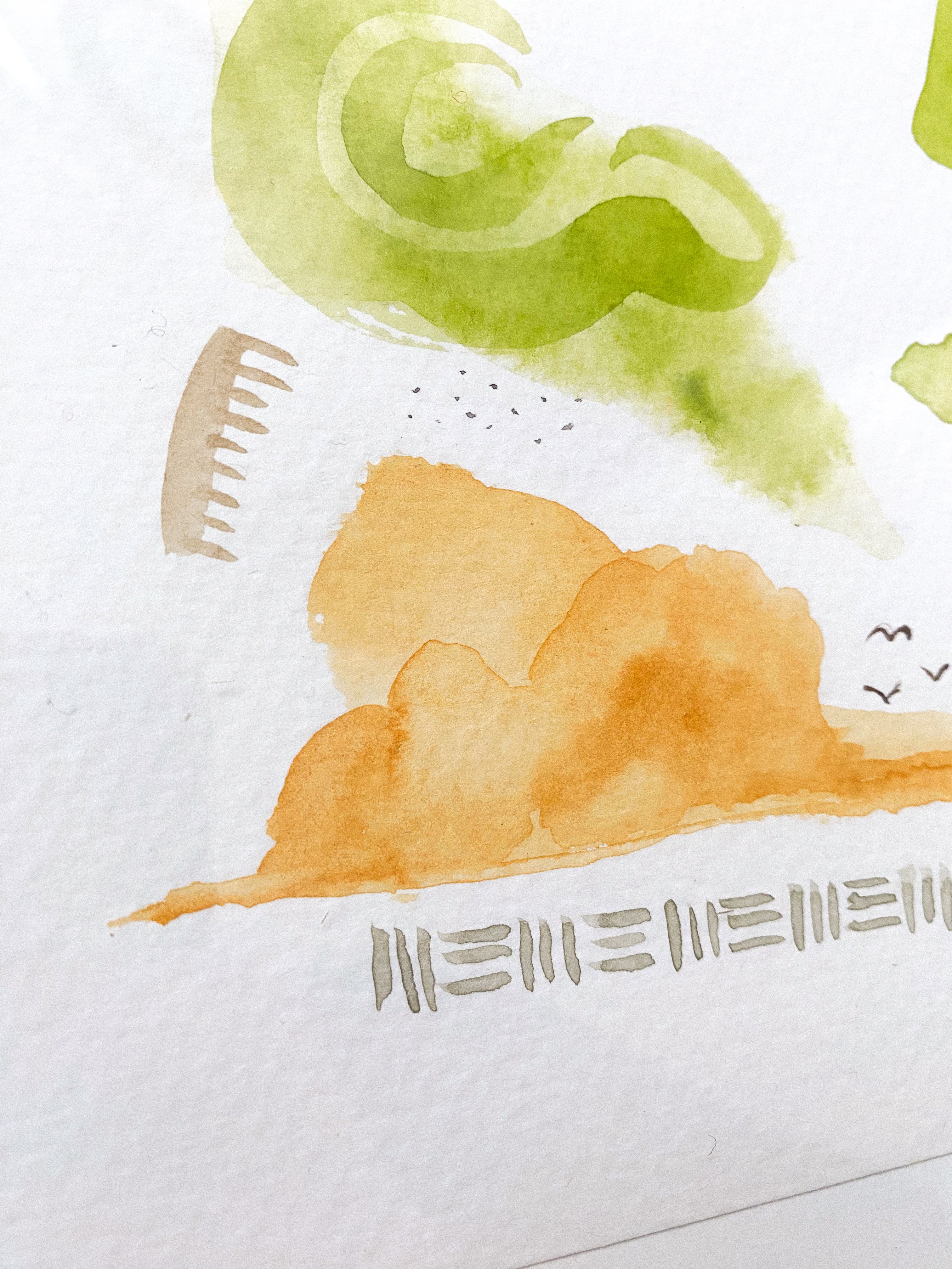 Watercolor on paper (M5)