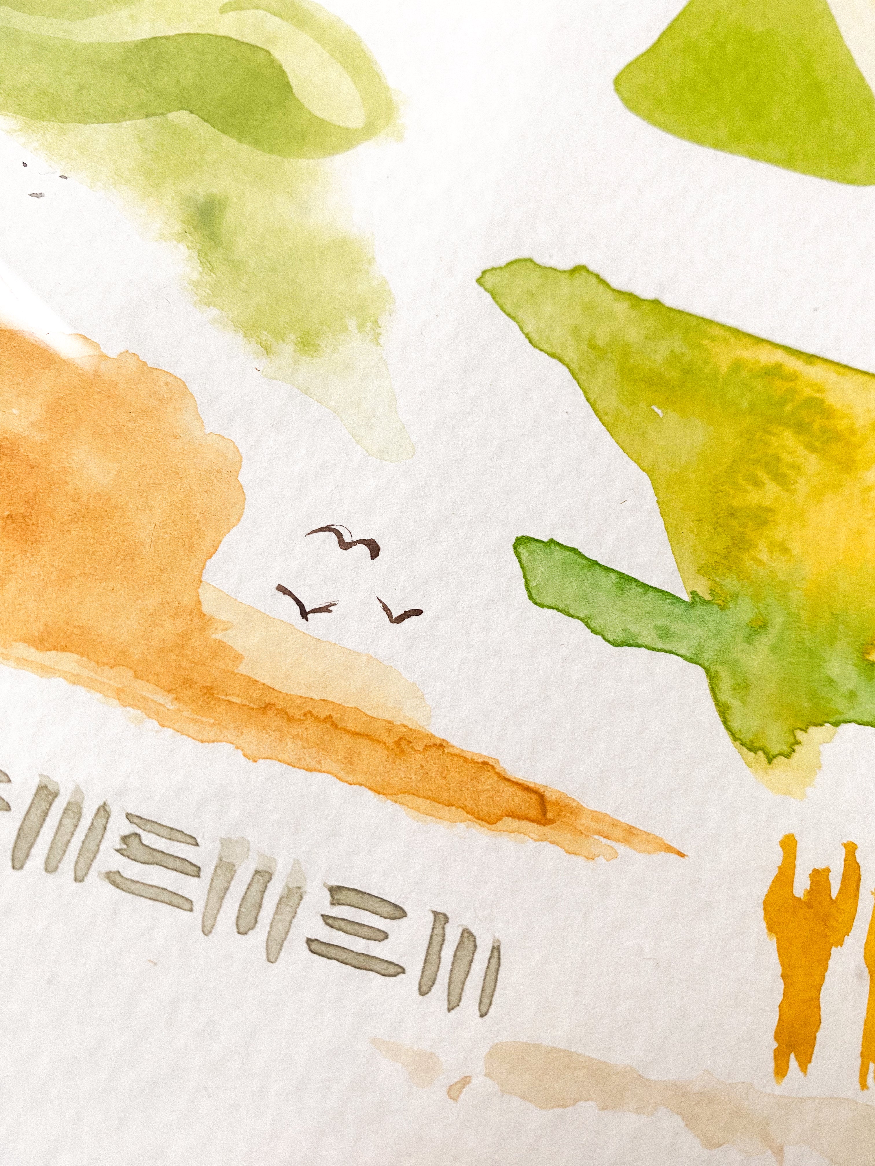 Watercolor on paper (M5)