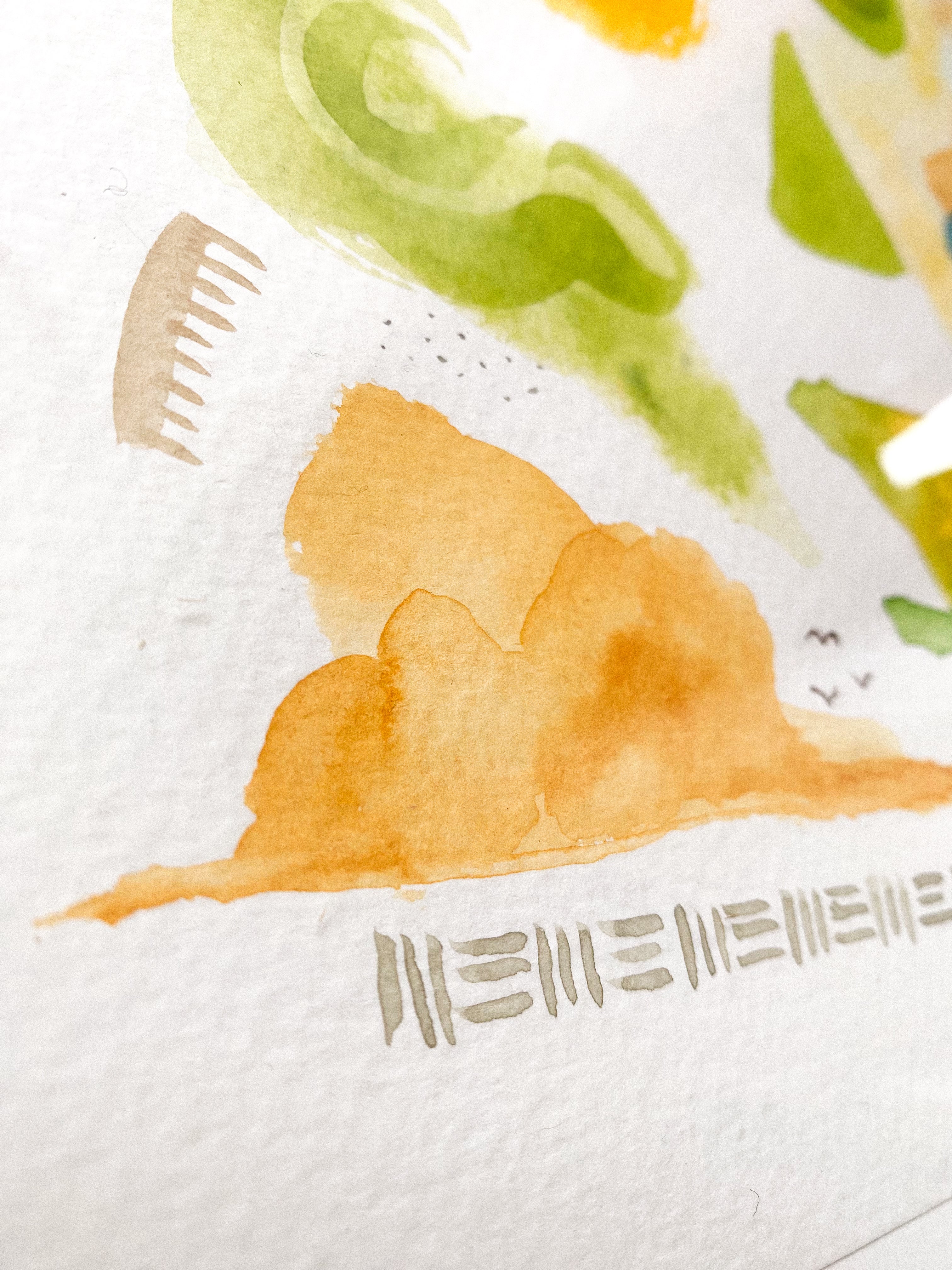 Watercolor on paper (M5)