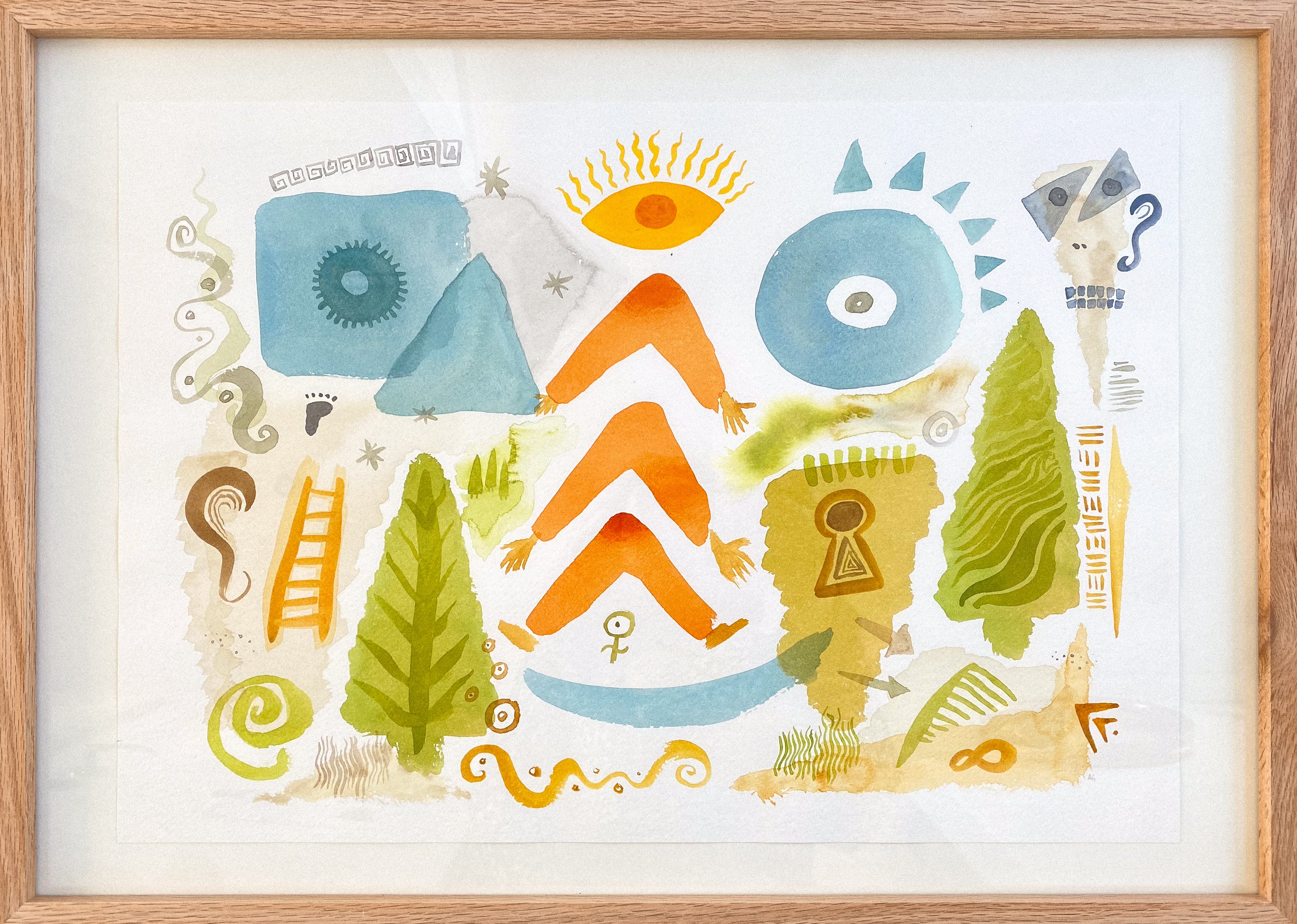 Watercolor on paper (L3)