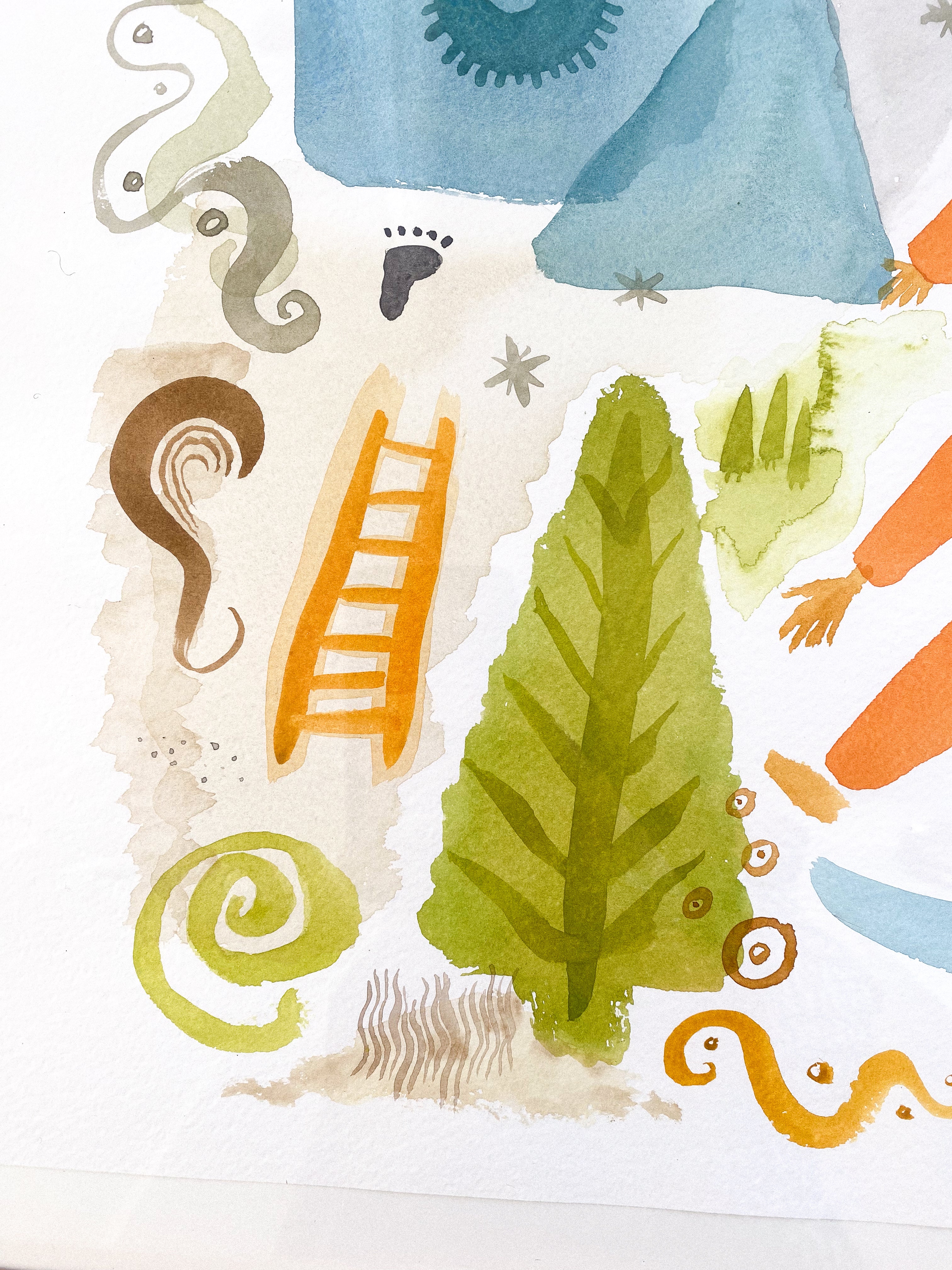 Watercolor on paper (L3)