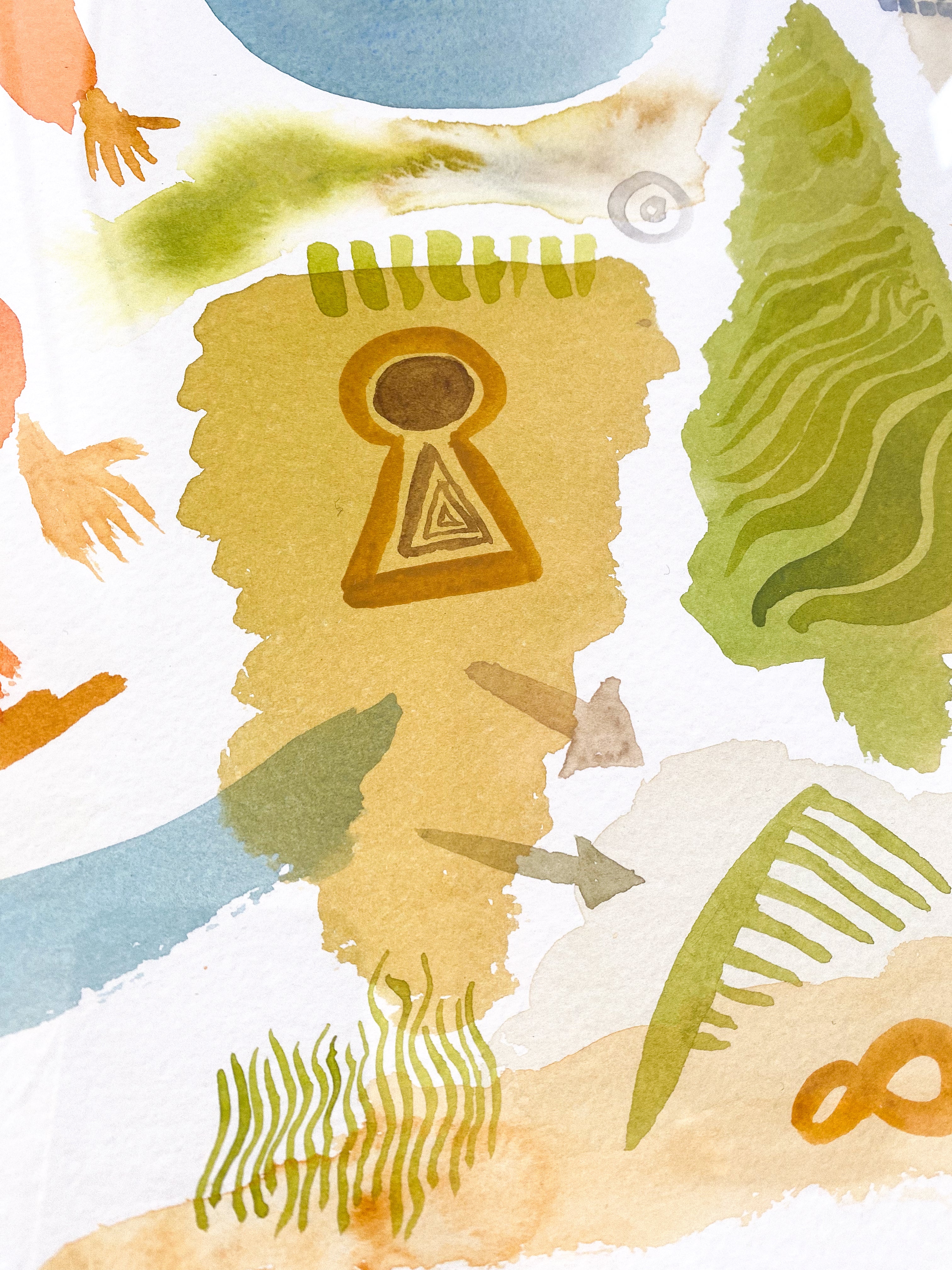 Watercolor on paper (L3)