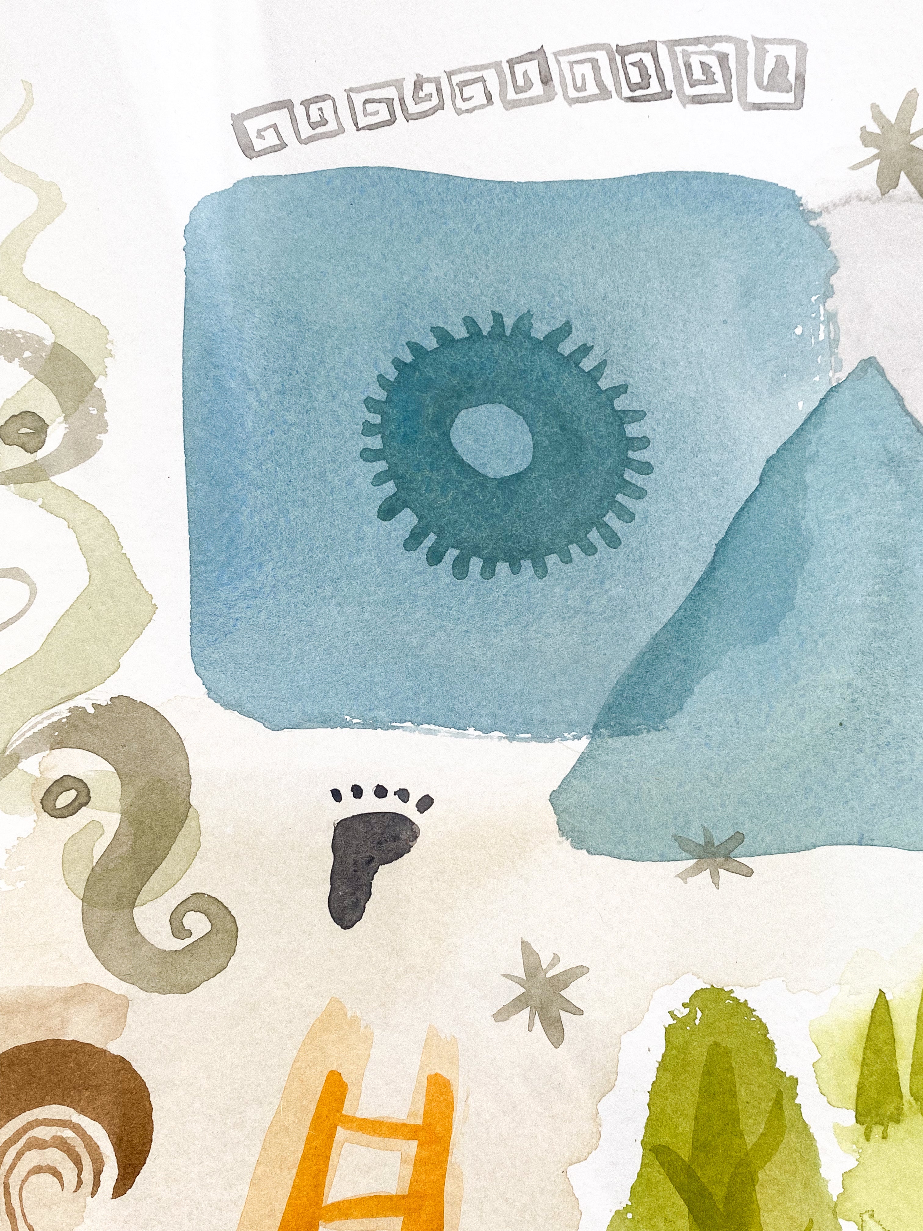 Watercolor on paper (L3)