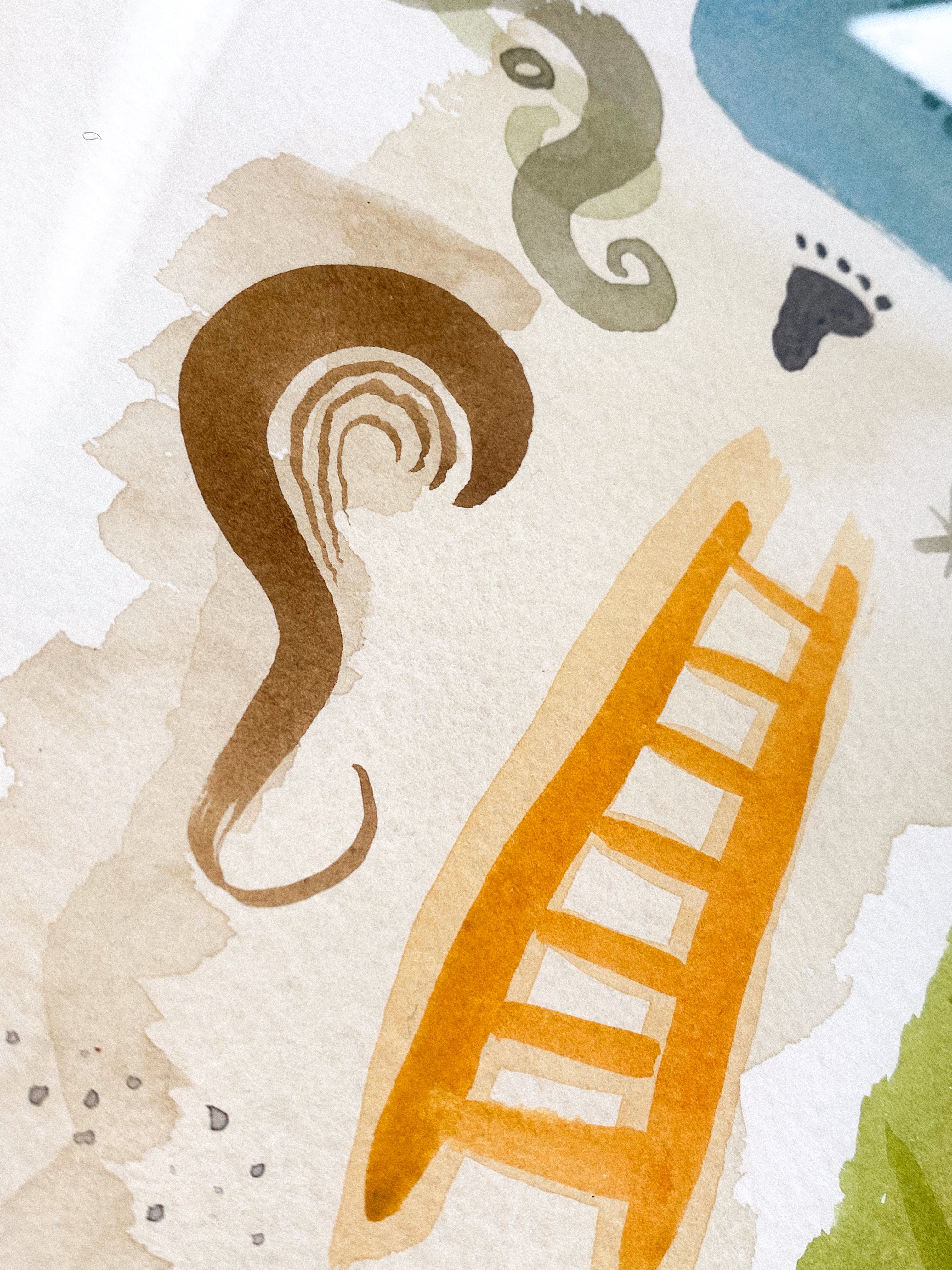 Watercolor on paper (L3)