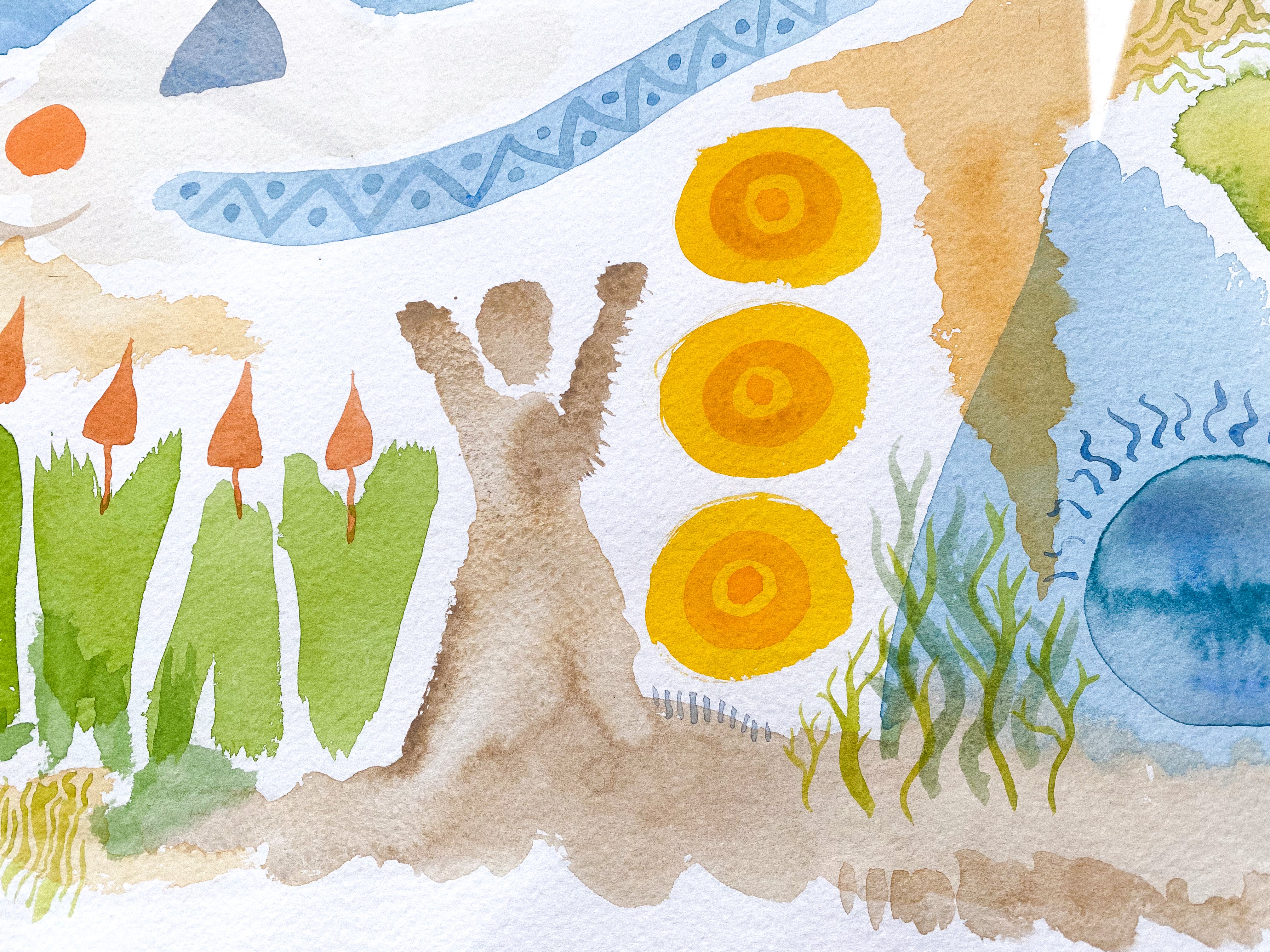 Watercolor on paper (L4)