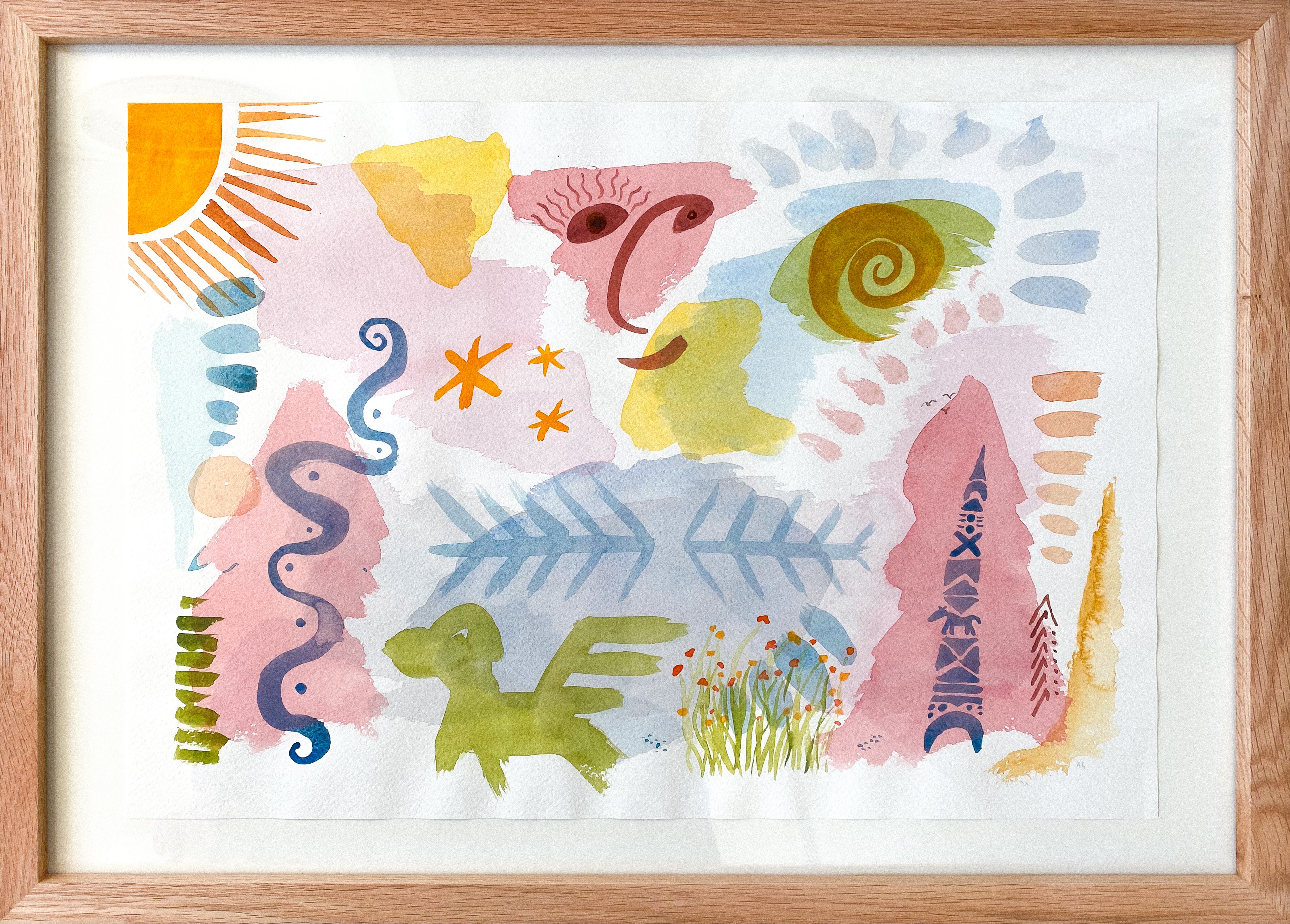 Watercolor on paper (L5)